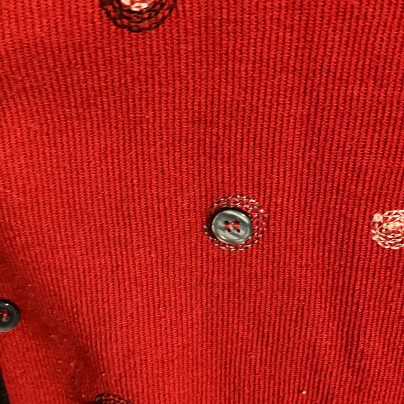 Long sleeved red cardigan 1x - Picture 3 of 3